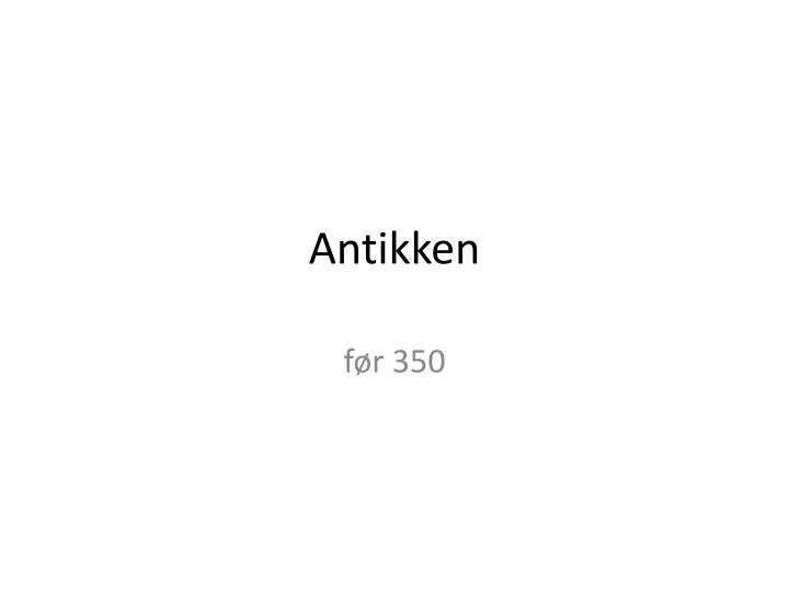 antikken