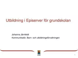 utbildning i episerver f r grundskolan