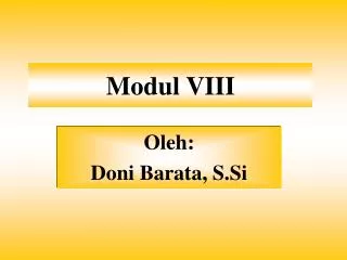 modul viii
