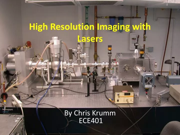 high resolution imaging with lasers