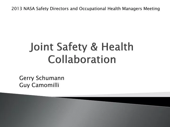 joint safety health collaboration