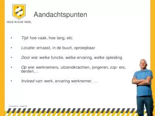 aandachtspunten
