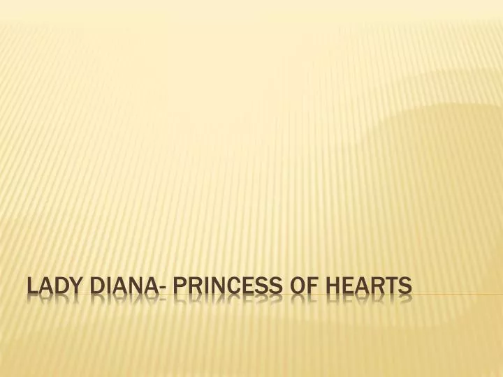 lady diana princess of hearts