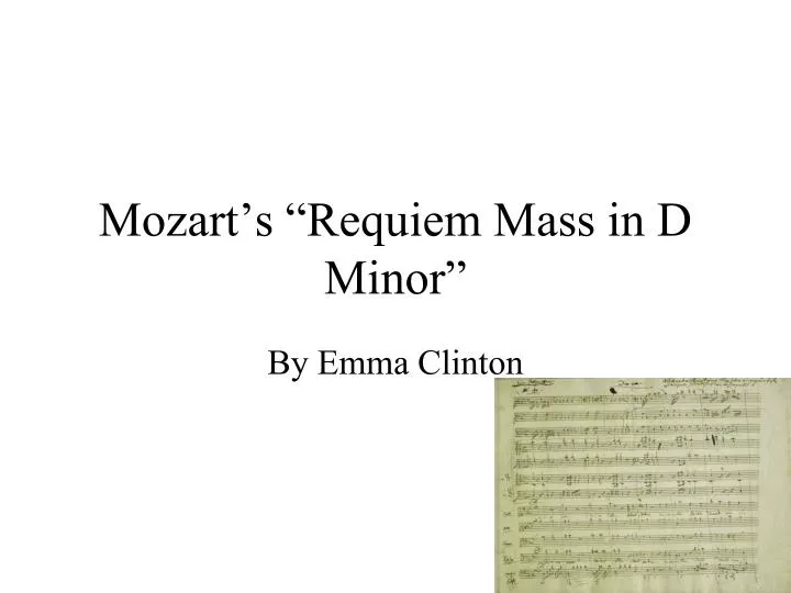 mozart s requiem mass in d minor