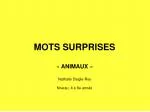 MOTS SURPRISES - slide 1