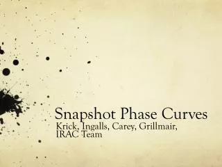 Snapshot Phase C urves