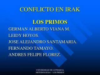 conflicto en irak