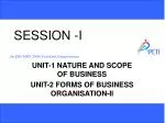 SESSION -I - slide 1