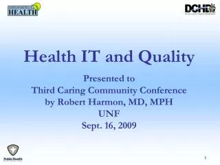 Health IT and Quality