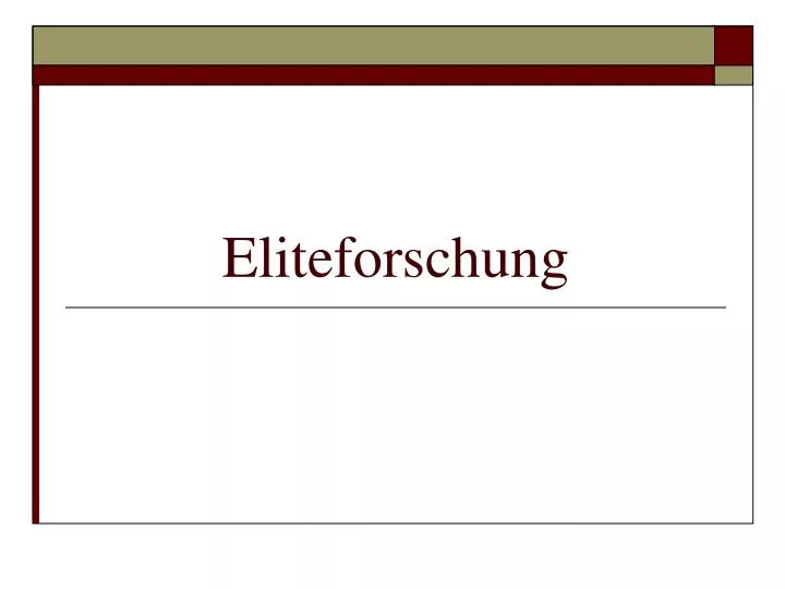 eliteforschung