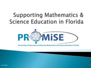 Supporting Mathematics &amp; Science Education in Florida