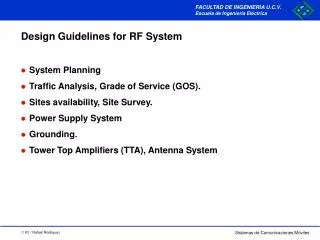 design guidelines for rf system