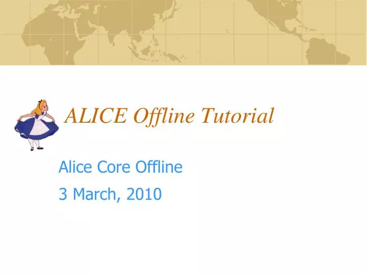 alice offline tutorial