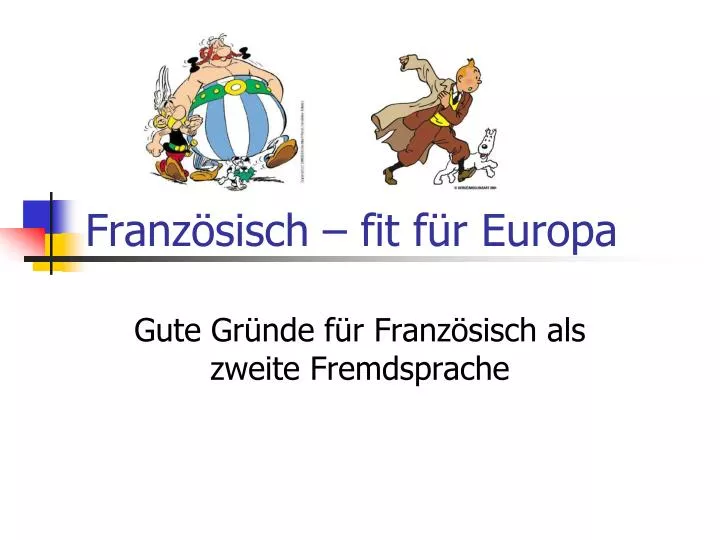 franz sisch fit f r europa