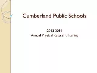 Cumberland Public Schools