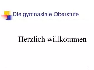 die gymnasiale oberstufe