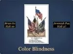 Color Blindness - slide 1