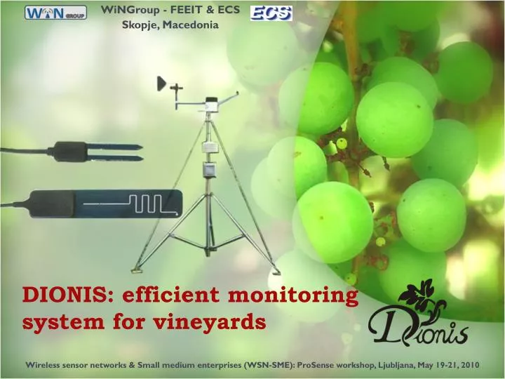 dionis efficient monitoring system for vineyards