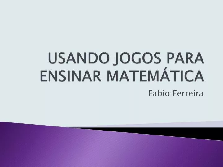 PPT - Jogos Matemáticos PowerPoint Presentation, free download - ID:2207718