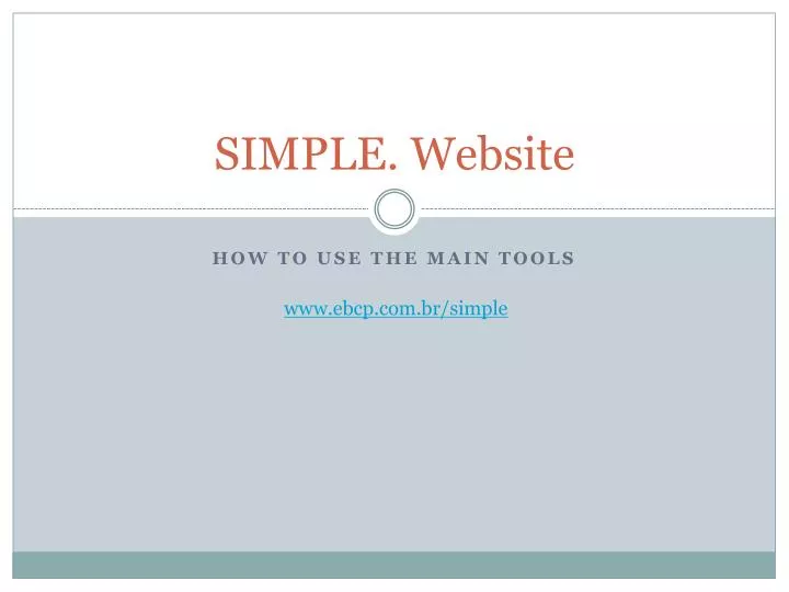 simple website