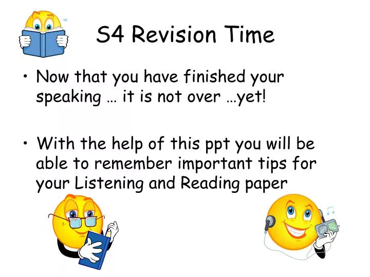 s4 revision time