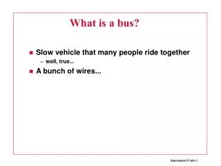 what is a bus