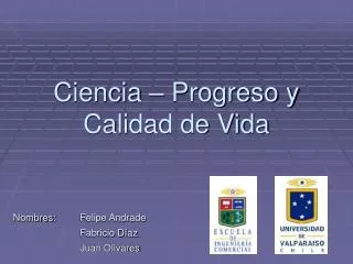 ciencia progreso y calidad de vida