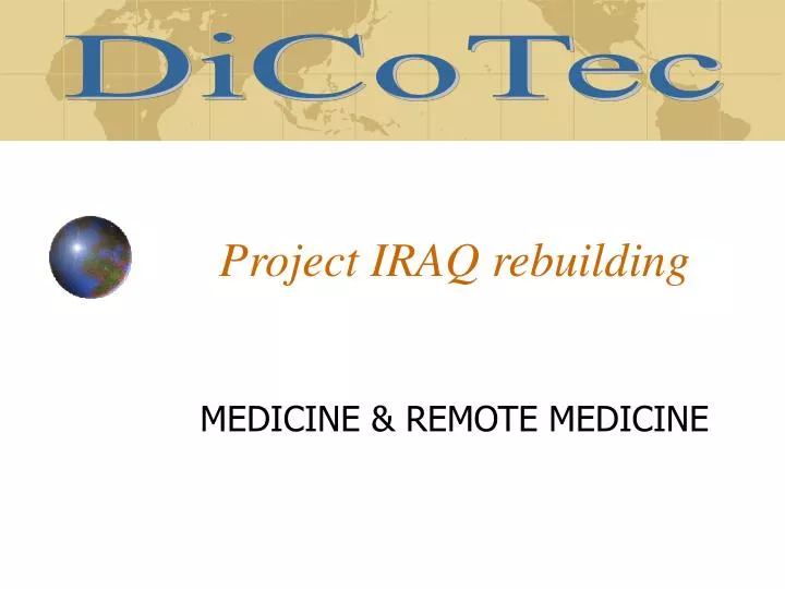 project iraq rebuilding