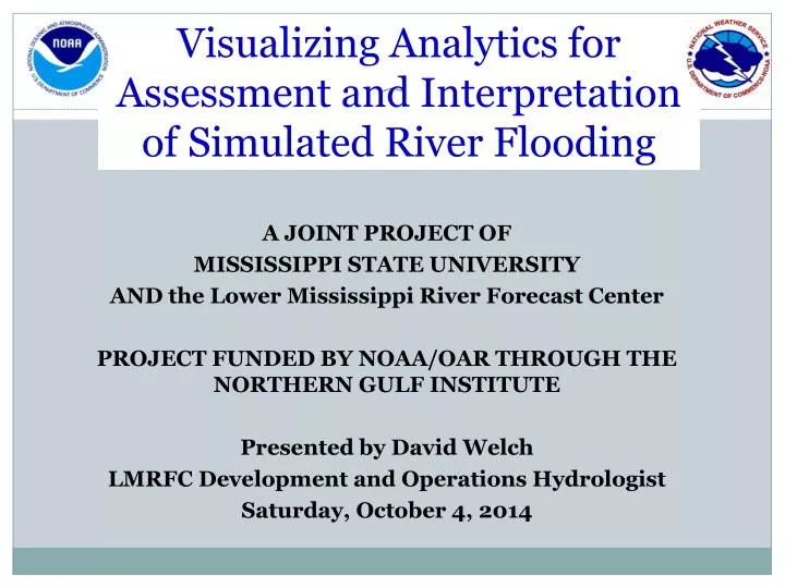 visualizing analytics for assessment and interpretation of simulated river flooding