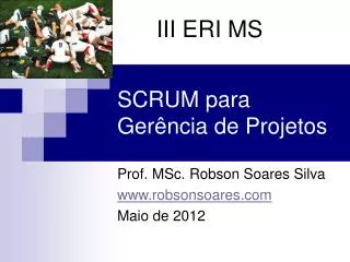 scrum para ger ncia de projetos