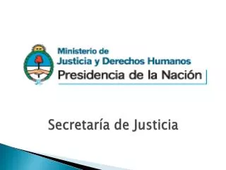 secretar a de justicia