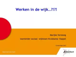 wer ken in de wijk