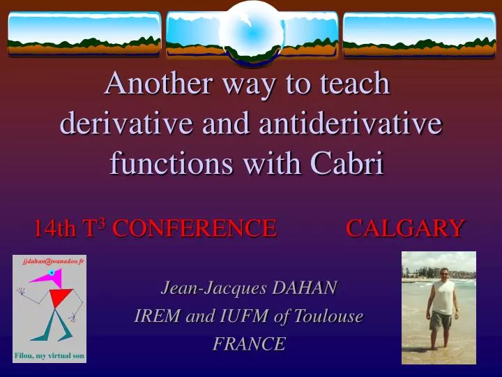 another way to teach derivative and antiderivative functions with cabri
