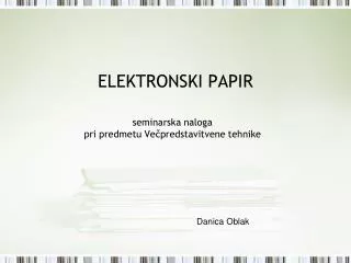 elektronski papir