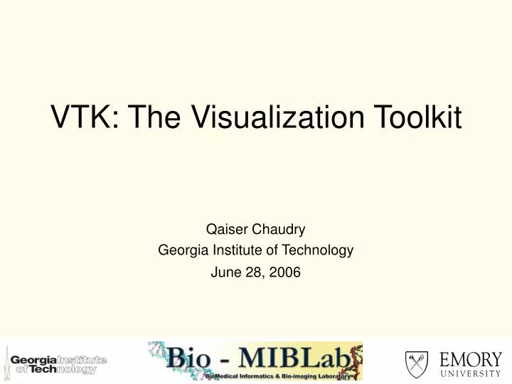 vtk the visualization toolkit