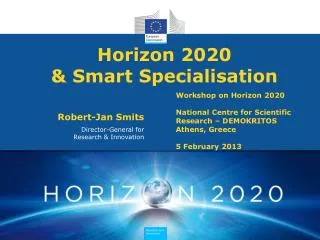 Horizon 2020 &amp; Smart Specialisation