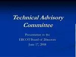 Technical Advisory Committee - slide 1