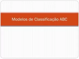 modelos de classifica o abc