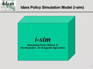 Idara Policy Simulation Model (i-sim)