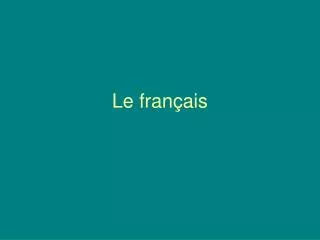 le fran ais
