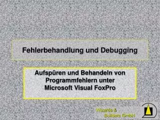 fehlerbehandlung und debugging