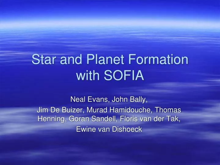 star and planet formation with sofia