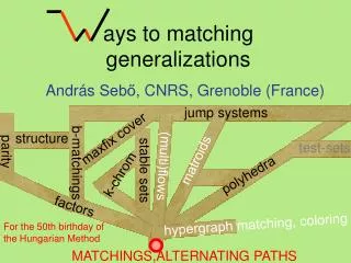 ays to matching generalizations