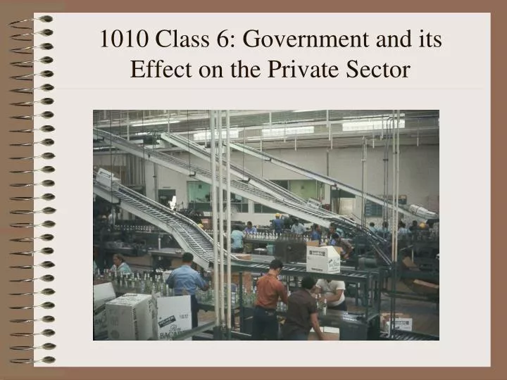 1010 class 6 government and its effect on the private sector