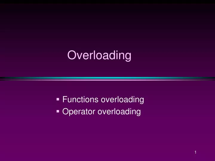 overloading