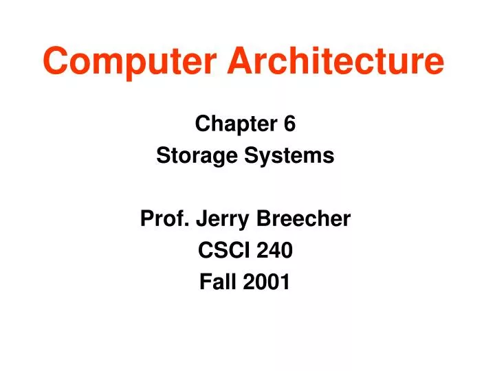 computer architecture