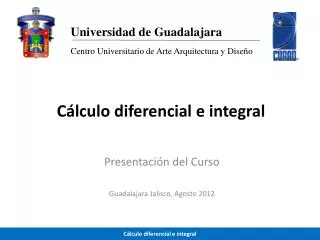 c lculo diferencial e integral
