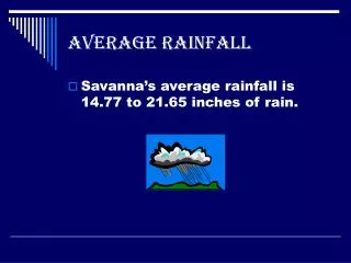Average Rainfall