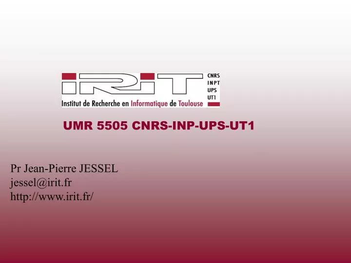 umr 5505 cnrs inp ups ut1