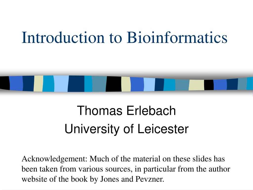 PPT - Introduction to Bioinformatics PowerPoint Presentation, free ...